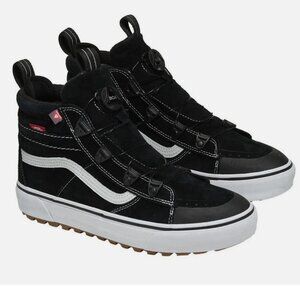 Vans Sk8-Hi MTE Boa Winter Shoes, Black/True White, Men's 10 US,